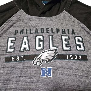 NFL Philadelphia Eagles Boys Moisture Wicking Athletic Performance Hoodie XL
